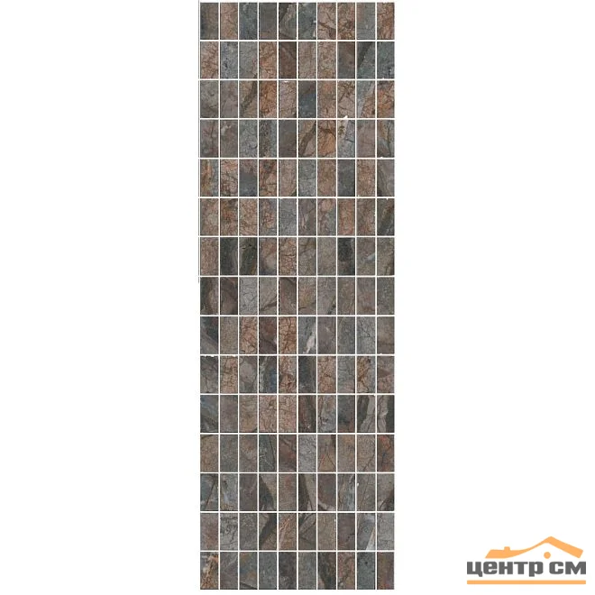 Плитка KERAMA MARAZZI Театро коричневый мозаичный декор 25x75x9 арт. MM12143