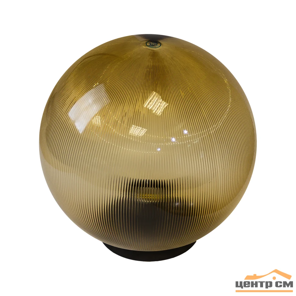 Фонарь садовый ЭРА НТУ 02-100-353 шар золотистый призма D=350 mm