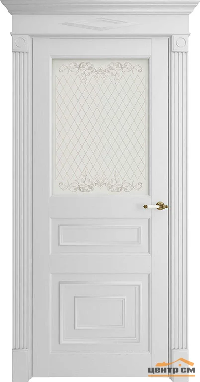 Дверь Uberture FLORENCE Модель 62001 стекло, серена белая 80