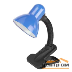 Лампа настольная на прищепке ЭРА синий N-212-E27-40W-BU
