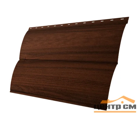 М/сайдинг Блок-Хаус NEW (GL) Print Choco Wood (Шоколадное дерево) толщина 0,45мм, размер 0,361*3.5 м.п.
