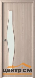 Дверь ВДК Волна дуб шенон стекло 60х200, МДФ