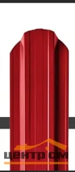 Штакетник металлический STYNERGY П-образный фигурный Эконом, PE RAL 3005 (красное вино), ширина 110мм, длина 2 м.п.
