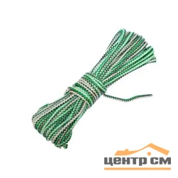 Веревка плетеная п/п, d=6мм 20 м, цветная