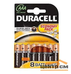Элемент питания Duracell LR03-8BL BASIC (уп. 8шт)