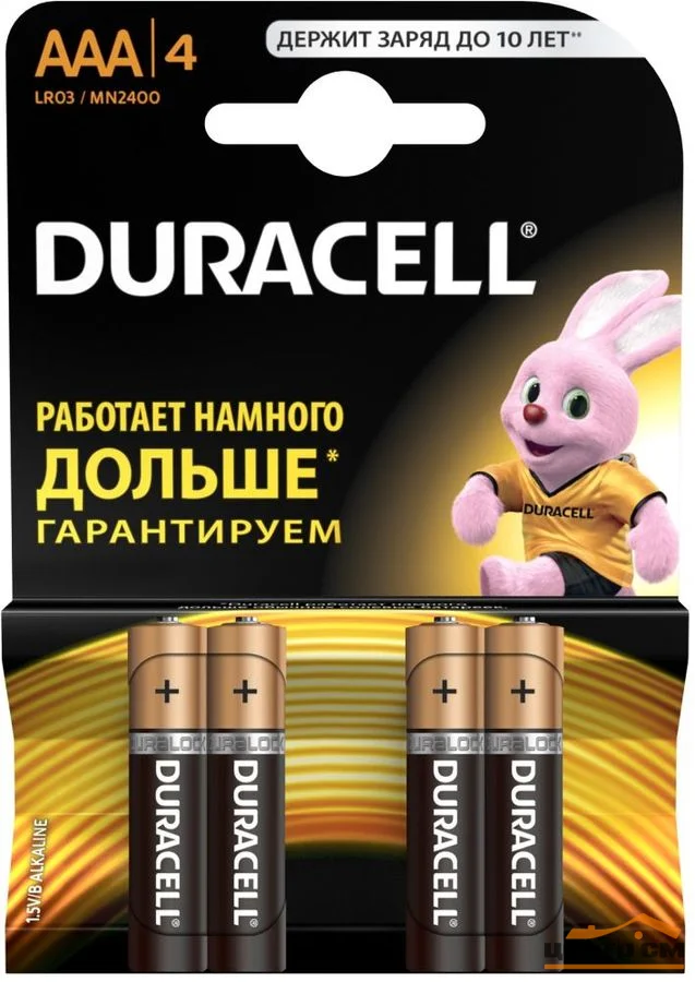 Элемент питания Duracell LR03-4BL BASIC (уп. 4шт)