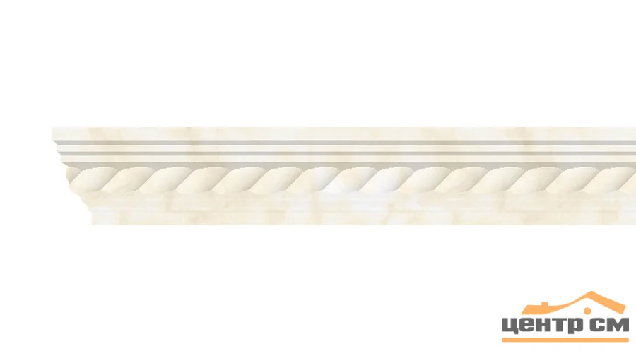 Плинтус потолочный ЛАГОМ 206 беж экструзионный ламинированный 2,0 м