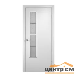 Дверь VERDA Финка Тип-05 с четвертью белая стекло "Бали" 700(720)*2024(2036) (замок 2014)