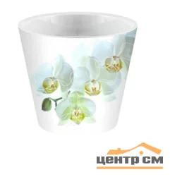 Горшок для цветов London Orchid Deco D 160 мм, 1,6 л белая орхидея
