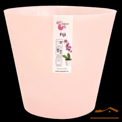 Горшок для цветов Фиджи Орхид D 230 мм, 5 л розовый перламутровый