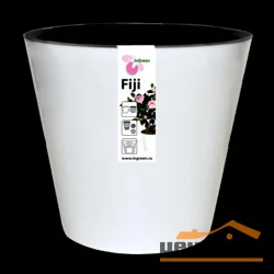 Горшок для цветов Фиджи D 160 мм, 1,6 л белый