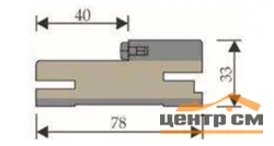 Стойка дверной коробки телескопический Uberture FLORENCE с уплотнителем серена светло-серый 78*33*2100мм, МДФ