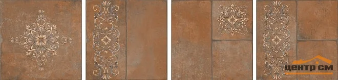 Плитка KERAMA MARAZZI Каменный остров коричневый декорированный 30х30х8 арт.SG926400N