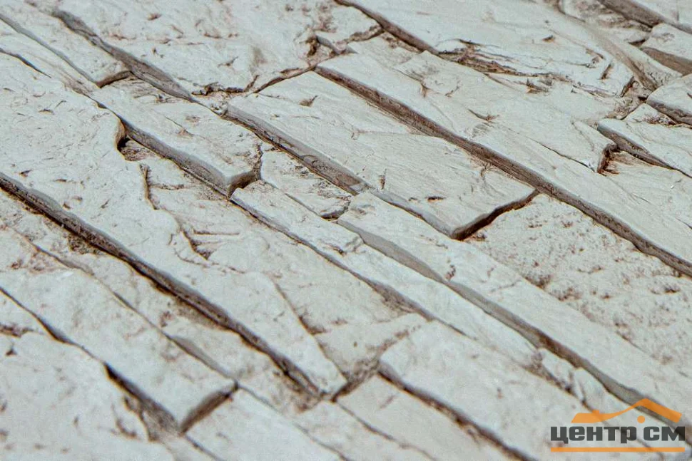 Камень облицовочный ЕВРОЛИТ "Монблан" серо-коричневый 39,5*9,5*1,5см