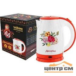Чайник МАТРЁНА MA-120 1,8 л стальной, цветы