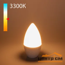 Лампа светодиодная 8W E14 220V 3300K (теплый) Свеча СD LED Elektrostandard, BLE1402