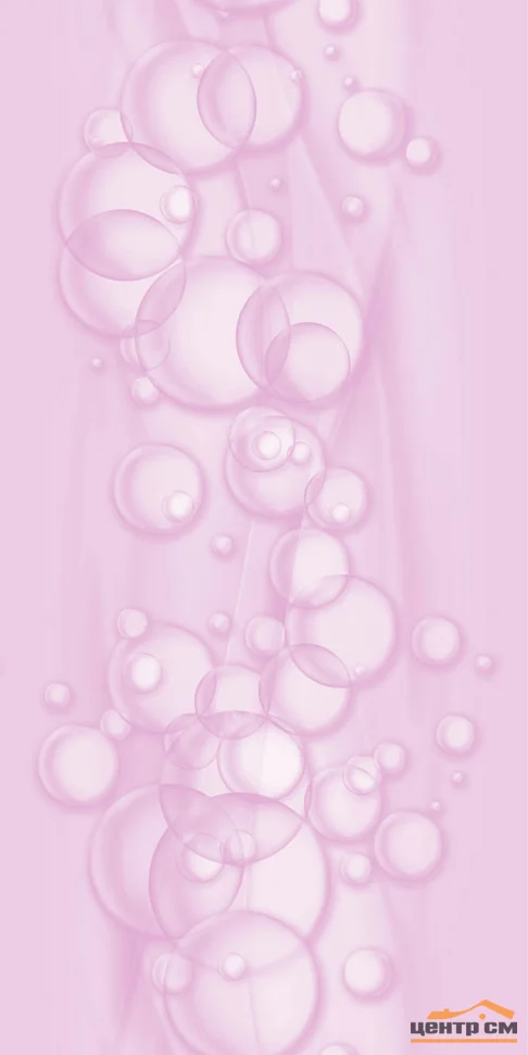 Панель ПВХ 0,25*2,7м Термопечать Пузыри розовые 515 8мм