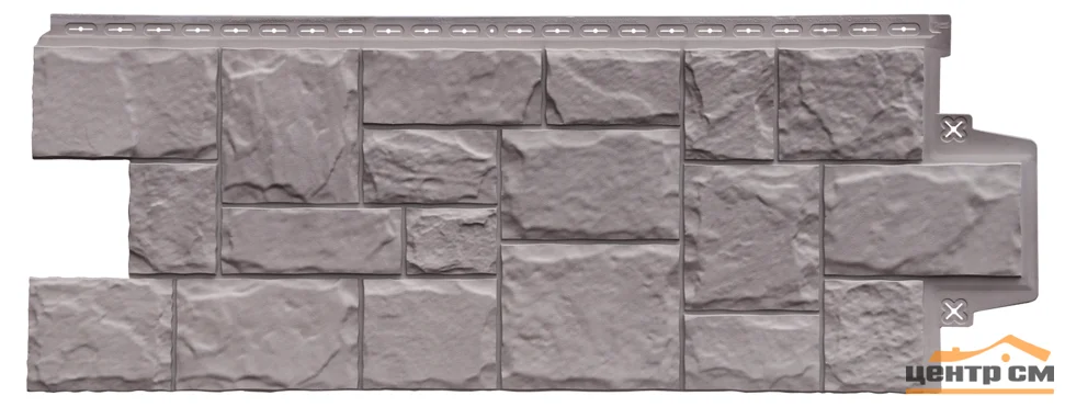 Панель цокольная Grandline Крупный камень Design Plus какао 975*0,395 м (S=0.39м2)