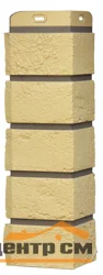 Угол наружный Grandline ваниль c темно-бежевым швом (Состаренный кирпич Design Plus) 0,12*0,39 м