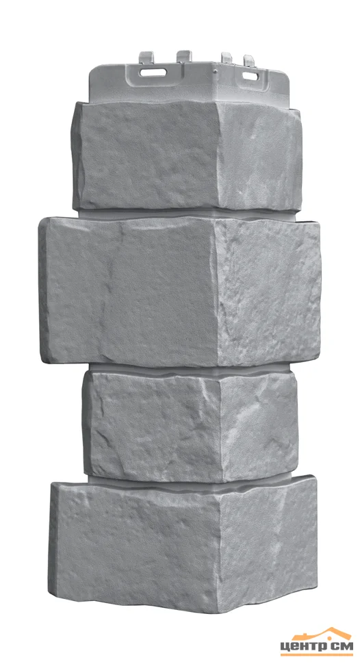 Угол наружный Grandline серый (Крупный камень) 0,12*0,39 м