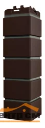 Угол наружный Grandline шоколадный со швом RAL 7006 (Клинкерный кирпич Design) 0,12*0,39 м