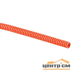 Труба ПНД гофрированная с зондом 20 мм (бухта 100 м.п, оранжевая) ЭРА