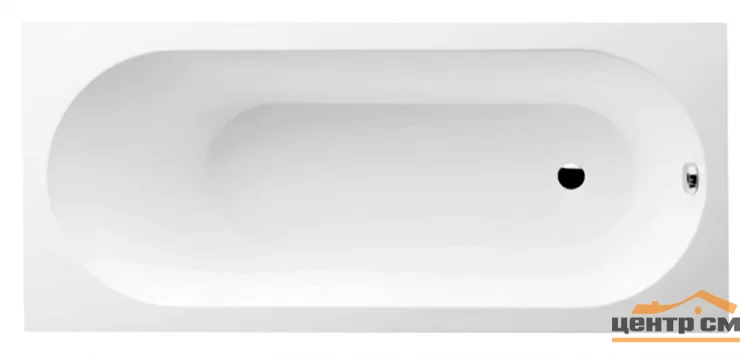 Ванна VILLEROY & BOCH OBERON Solo 170x70 с ножками, белая (weiss alpin), кварил Quaryl (UBQ 177 OBE 2V-01)