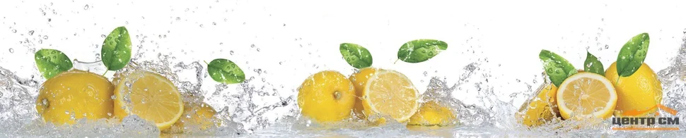 Панель-фартук АВС УФ-печать лак Лимонная свежесть 3000*600*1,5мм Оптион