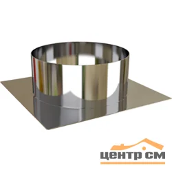 Основание плоское для т/д D400 основание 490x490, оцинкованная сталь , ЭРА