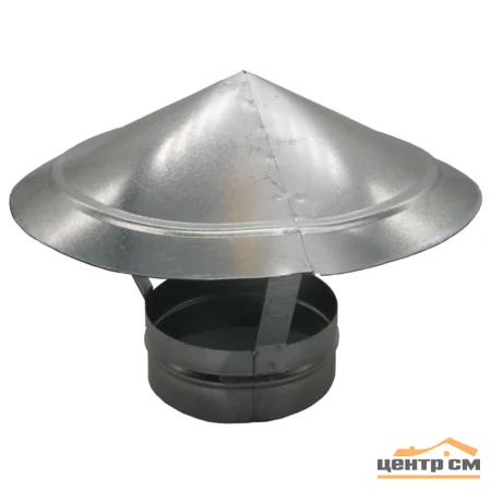 Зонт крышный, серия RUG, для круглых воздуховодов, D100, оцинкованная сталь , ЭРА