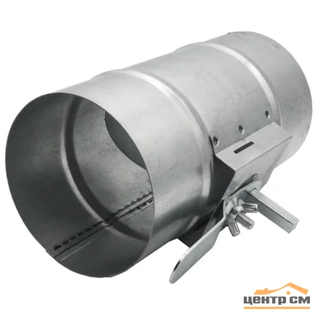 Дроссель-клапан, серия TTV, для круглых воздуховодов, D100, оцинкованная сталь , ЭРА