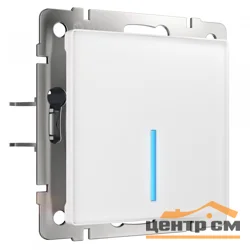 Выключатель одноклавишный СП Werkel сенсорный с Wi-Fi, белый, W4510601