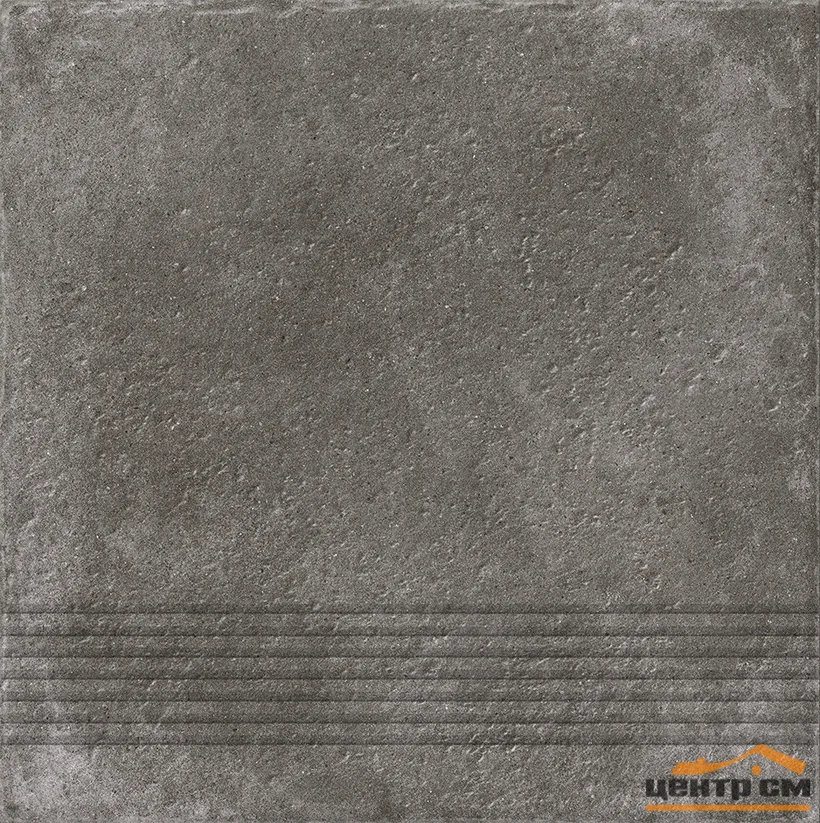 Ступень CERSANIT Carpet рельеф, темно-коричневый (C-CP4A516D) 29,8х29,8
