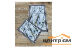 Набор ковриков для ванной ZALEL decorative цифровая печать без бахромы deco 2 (60*100, 40*60) прямоуголные (2 шт)