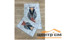 Набор ковриков для ванной ZALEL decorative цифровая печать без бахромы deco 8 (60*100, 40*60) прямоуголные (2 шт)