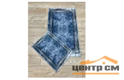 Набор ковриков для ванной ZALEL decorative цифровая печать без бахромы deco 11 (60*100, 40*60) прямоуголные (2 шт)
