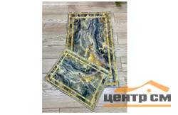 Набор ковриков для ванной ZALEL decorative цифровая печать без бахромы deco 19 (60*100, 40*60) прямоуголные (2 шт)