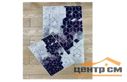Набор ковриков для ванной ZALEL decorative цифровая печать без бахромы deco 20 (60*100, 40*60) прямоуголные (2 шт)
