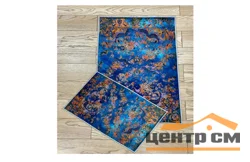 Набор ковриков для ванной ZALEL decorative цифровая печать без бахромы deco 24 (60*100, 40*60) прямоуголные (2 шт)