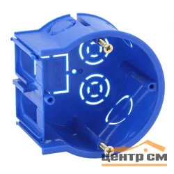 Коробка установочная ЭРА UniPost 68х45мм для твердых стен синий IP30