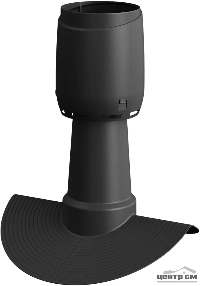 Аэратор ALIPAI Flow (дефлектор) коньковый труба D=110 мм черный