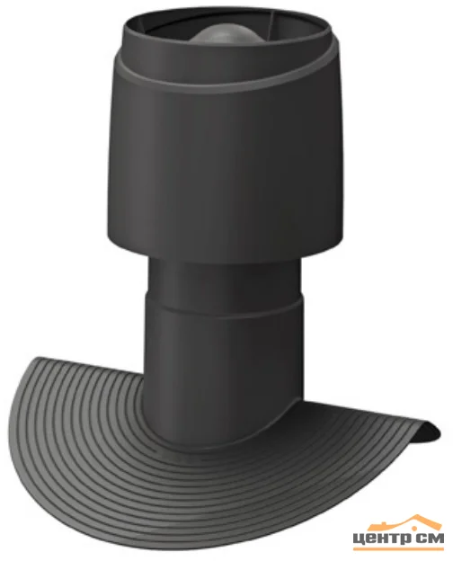 Аэратор ALIPAI Flow (дефлектор) коньковый труба D=160 мм черный 730182