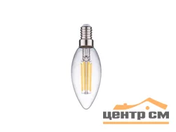 Лампа светодиодная 11W Е14 170-265V 6500K (дневной) свеча прозрачная нитевидная (С35) Фарлайт