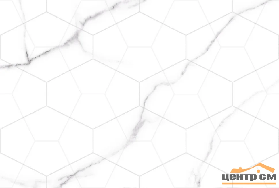 Плитка GLOBAL TILE Vega белый декор геометрия 40*27 арт.V9VG3205TG