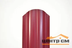 Штакетник металлический STYNERGY полукруглый фигурный Эконом, PE RAL 3005 (красное вино), ширина 118мм, длина 1.7 м.п.