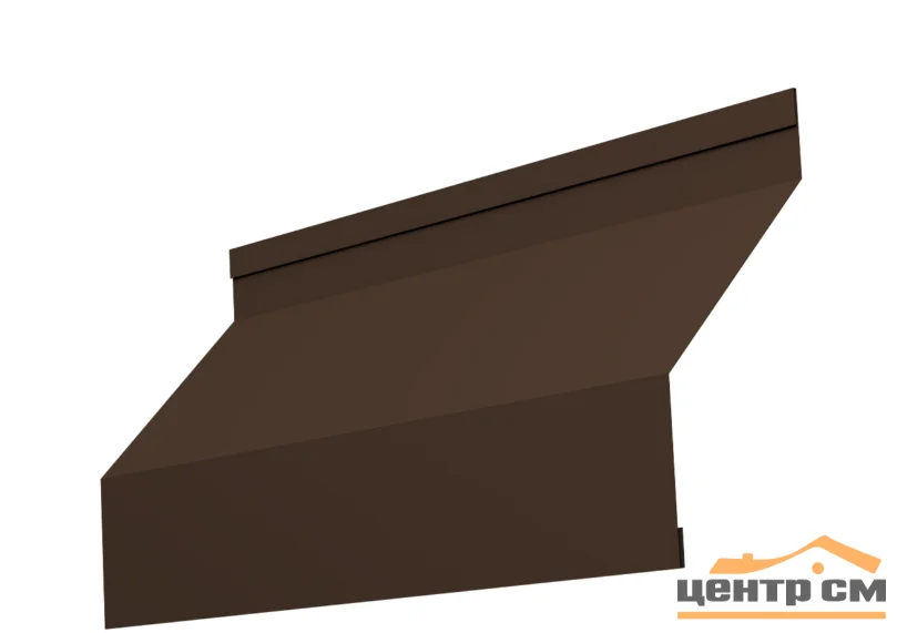Забор-жалюзи ламель, Milan, PE RAL 8017 (шоколад), 0.45 мм, длина 2.49 м.п.