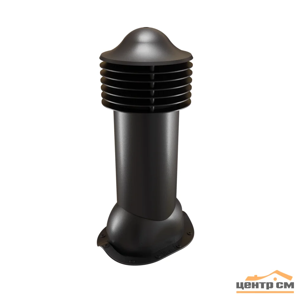 Комплект труба вентиляционная VIOTTO для металлочерепицы D110/550, утепленная, черный (RAL 9005)