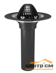 Воронка Термоклип тип ВФО 160х700мм с обжимным фланцем, листвоуловителем и нагревательным элементом
