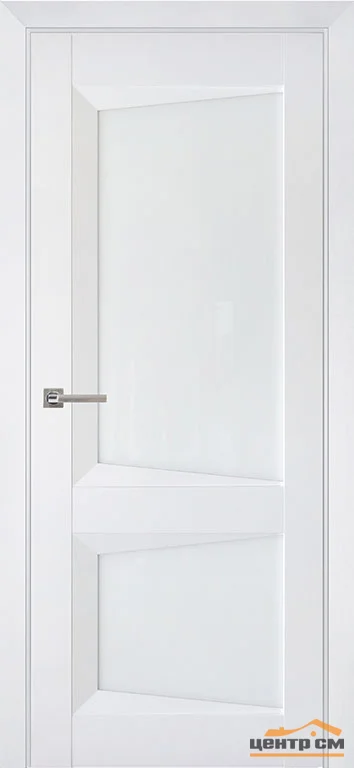 Дверь Uberture Perfecto, стекло White, модель 102, Бархат Вайт, 70 экошпон