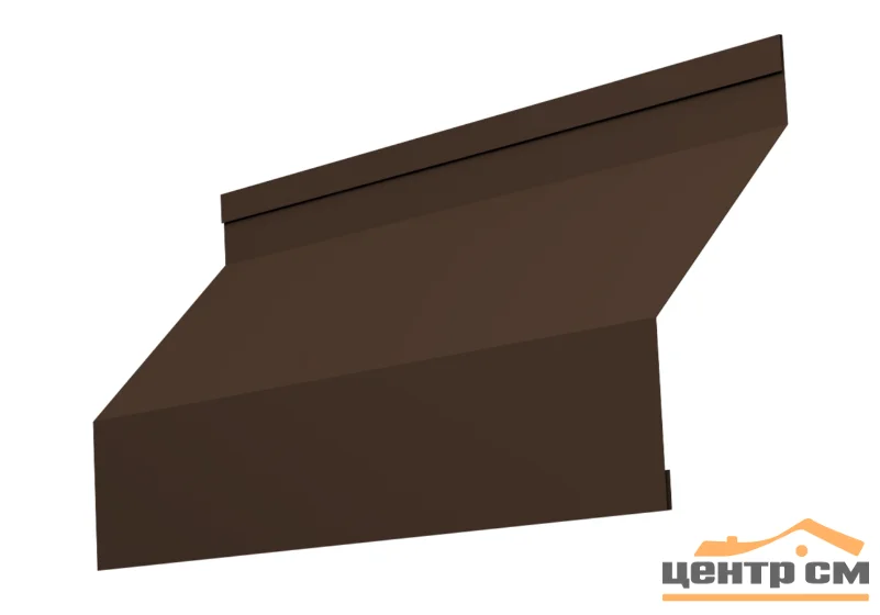 Забор-жалюзи ламель, Milan new, PE RAL 8017 (шоколад), 0.45 мм, длина 2.69 м.п.